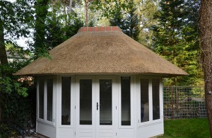 Nieuw rieten dak - Tuinhuisje Ermelo