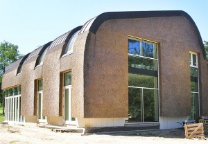 Nieuw rieten dak - modern - gevelbekleding - Laren zijkant
