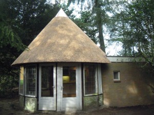Nieuw rieten dak_tuinhuisje garderen 016