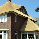 Rieten dak - Villa Apeldoorn zijkant