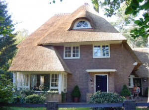Rieten dak - Villa Leersum