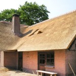 Rieten dak - timmerwerk - Woonhuis Putten zijkant